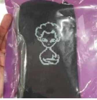 [S] NERDY ALIEN SOCKS,BLACK, SN101 (SN101)