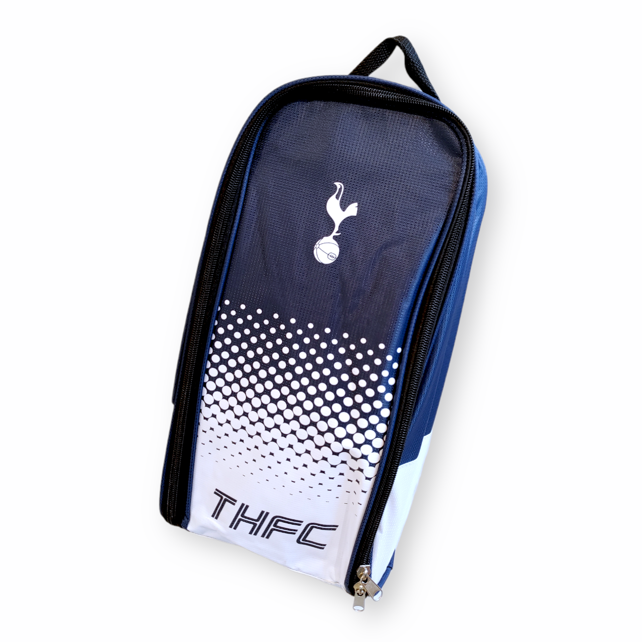 熱刺深藍白色波點鞋袋