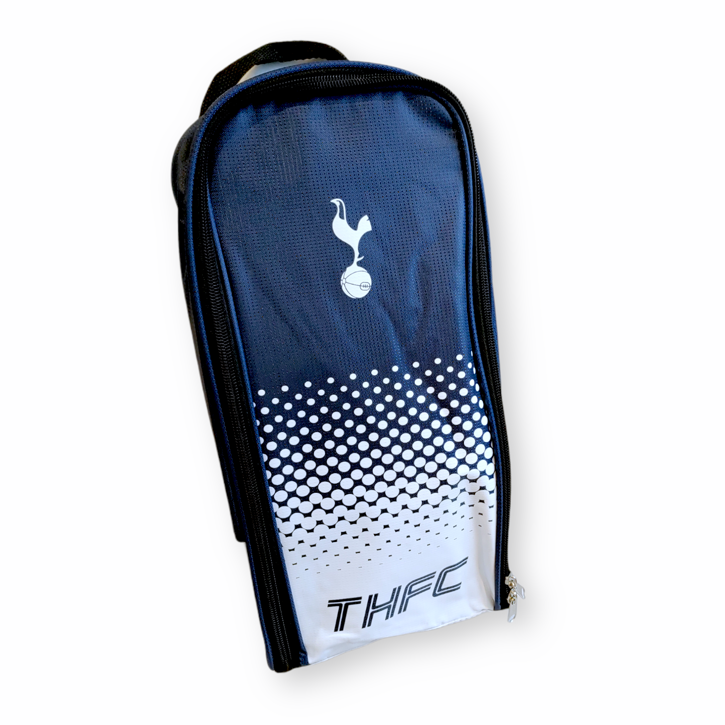 熱刺深藍白色波點鞋袋