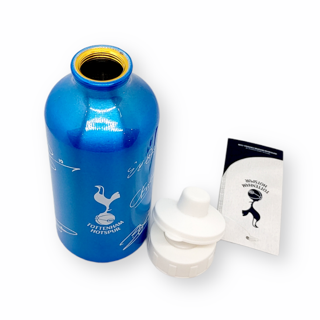 熱刺藍色球星簽名金屬水樽