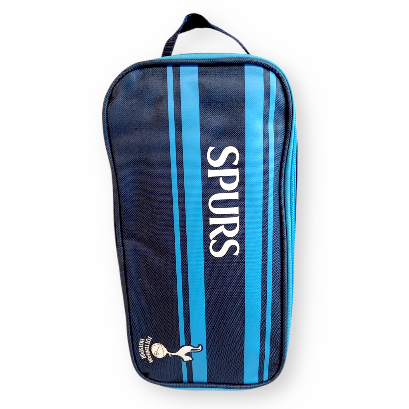 熱刺深藍色粉藍間鞋袋