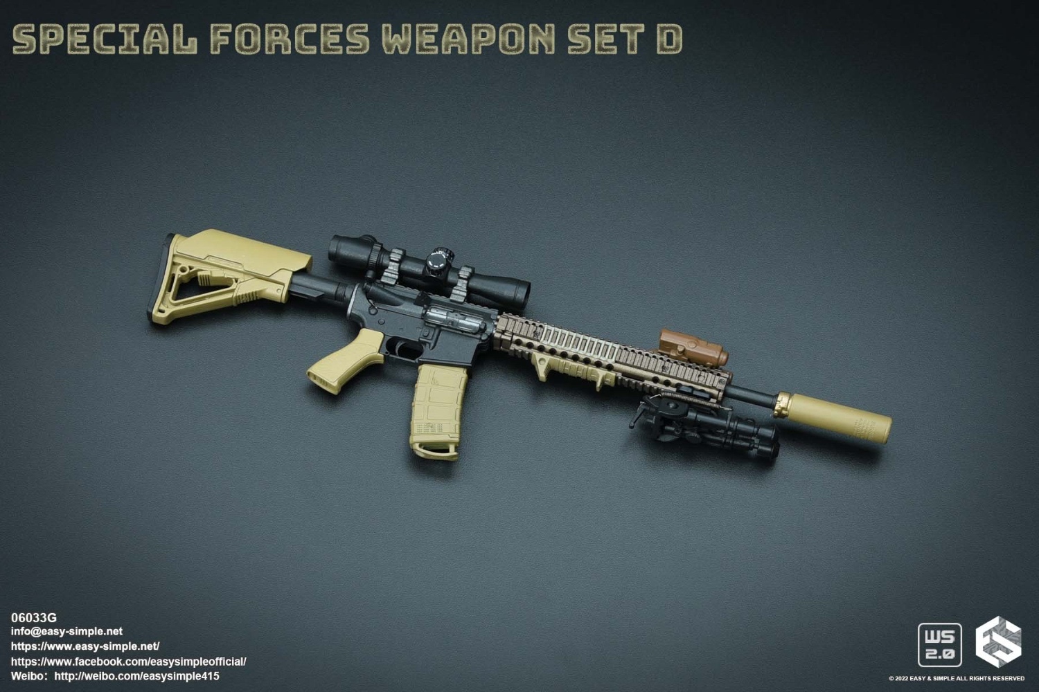 Easy&Simple : 1/6 Special Forces Weapon Set D