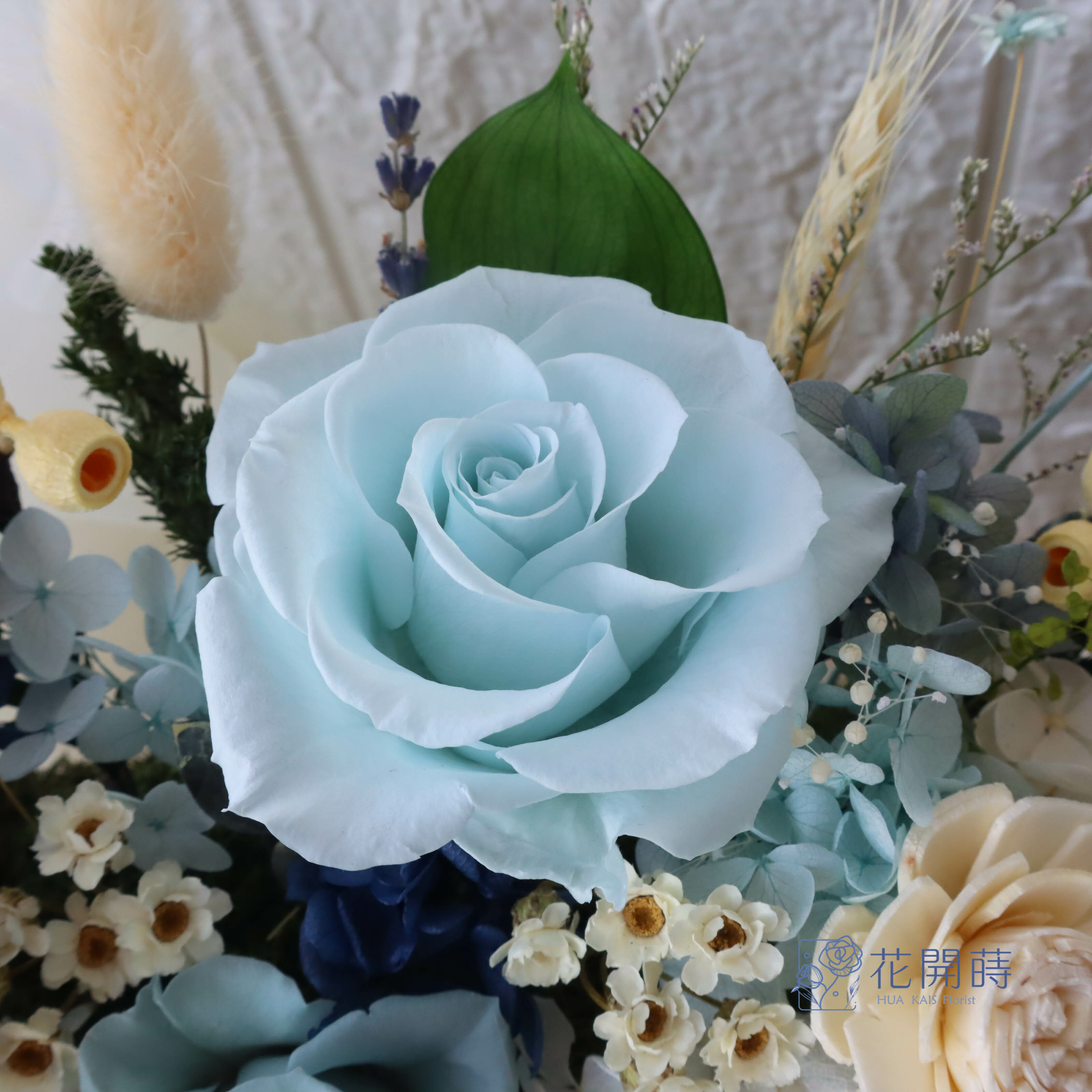 永生桌花|海洋之心木桌花|開幕賀禮|新居賀禮|窗台花藝|永生花園|榮譽調職