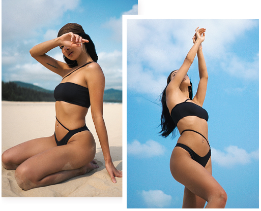 ▲Yukari Luna 斜帶平口高岔比基尼 [TB109]