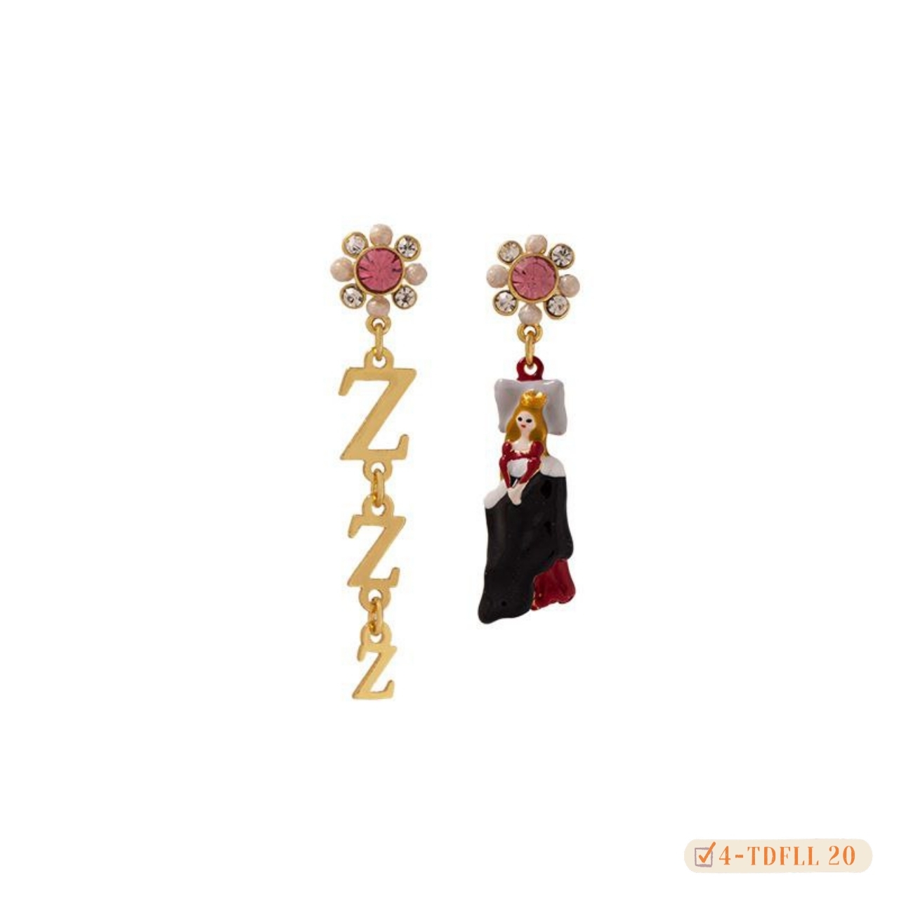 #珐琅 #睡美人珐琅 耳钉 耳夹 不对称耳环 #4-tdfll 20