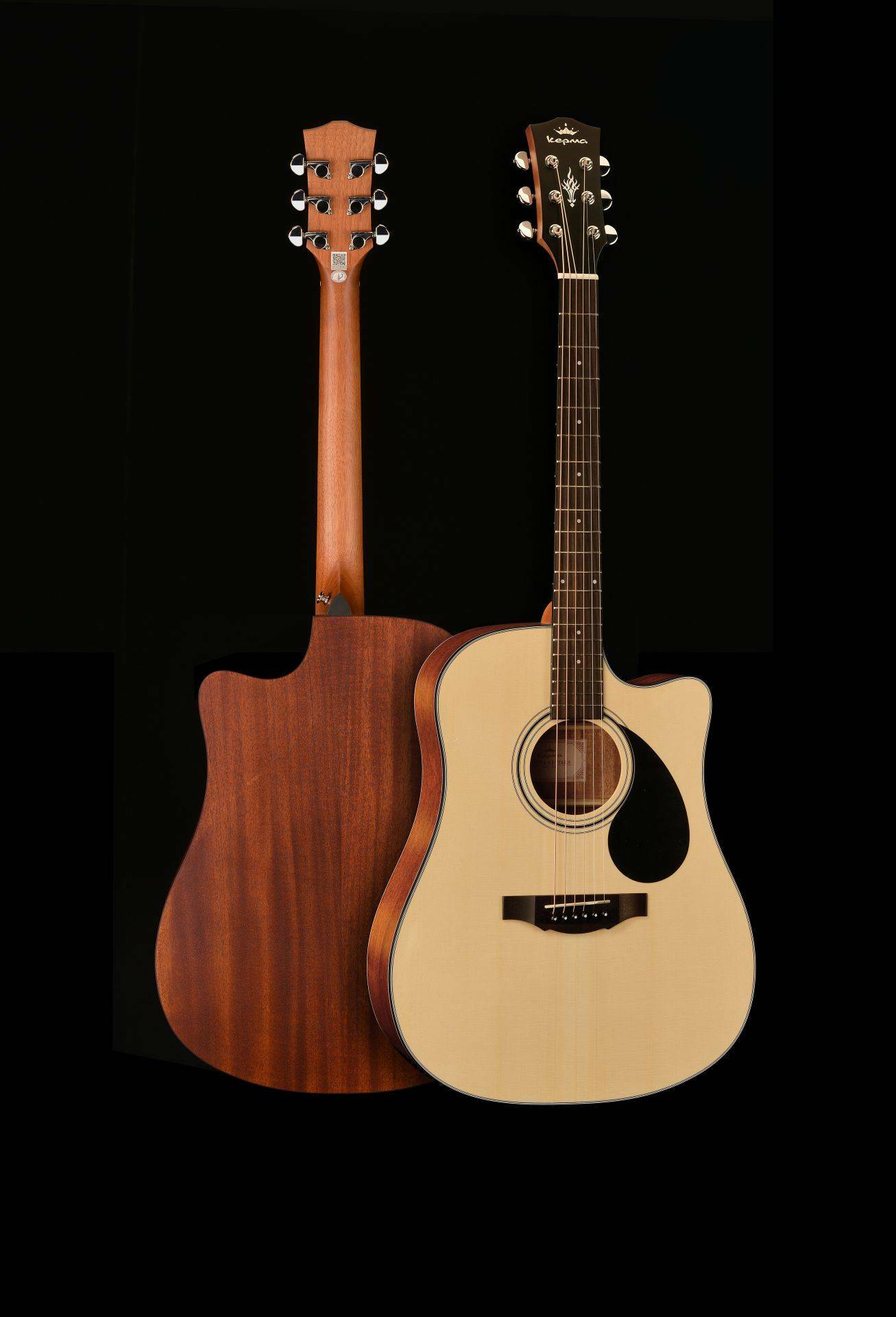 卡馬吉他 Kepma EDC-NM 41吋 雲杉面板/桃花心木側背板 合板 民謠吉他 第 3 張圖片｜三峽吉他 / Bass