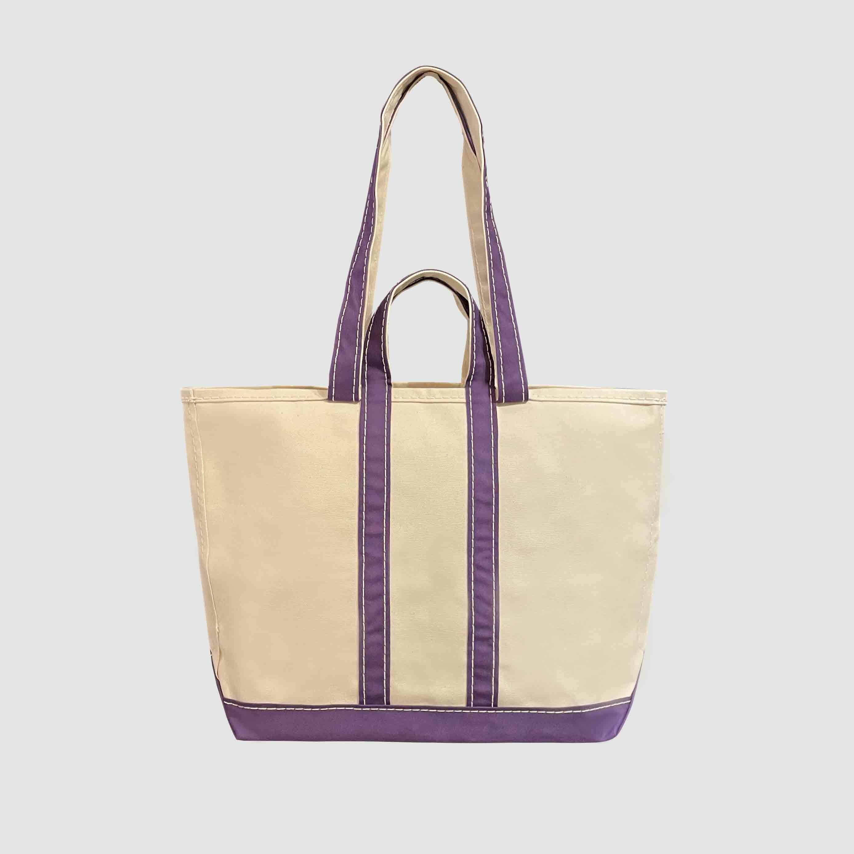 TEMBEA - MARKET TOTE / MEDIUM/ NATURAL-PURPLE