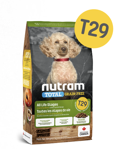Nutram T-29 無薯無穀小型犬糧 (羊肉及豆莢) 2KG/5.4KG