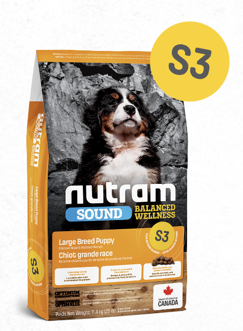 Nutram S3 大型幼犬糧 11.4KG