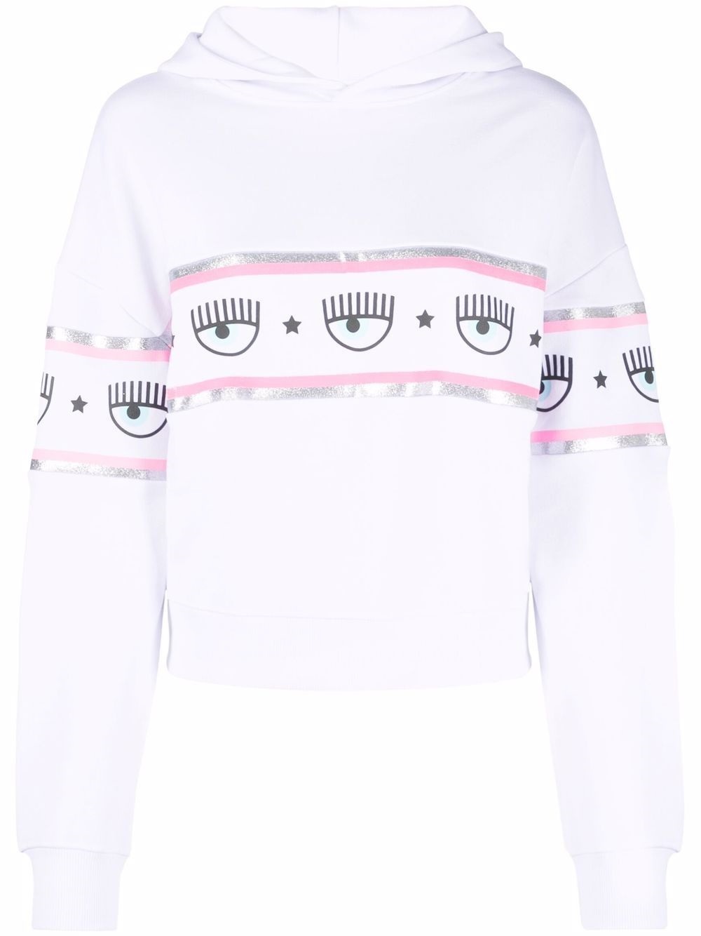 [S] CHIARA FERRAGNI MAXILOGOMANIA FRENCH TERRY HODDIE 72CBIT15-305,WHITE, CFT02-003 (SCF108)