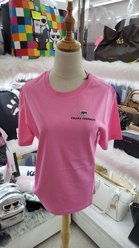 [S] CHIARA FERRAGNI LOGO CLASSIC JERSEY160 CO 72CBHT19-610,PINK, CJT00-414 [FINAL SALE] (SCF110)