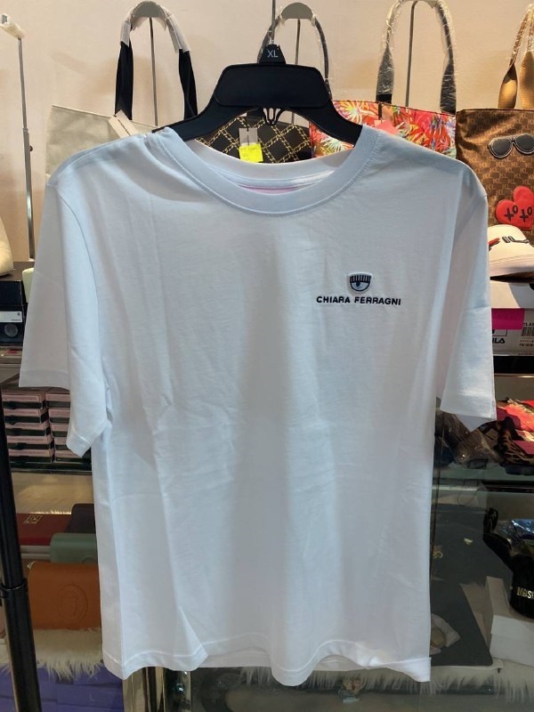 [S] CHIARA FERRAGNI LOGO CLASSIC JERSEY160 CO 72CBHT19-610,WHITE, CJT00-003 (SCF111)