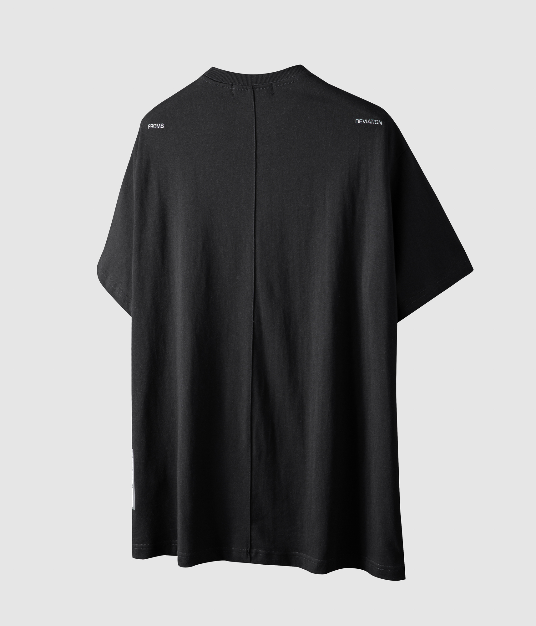 TCX10 純色拼接圓領短袖