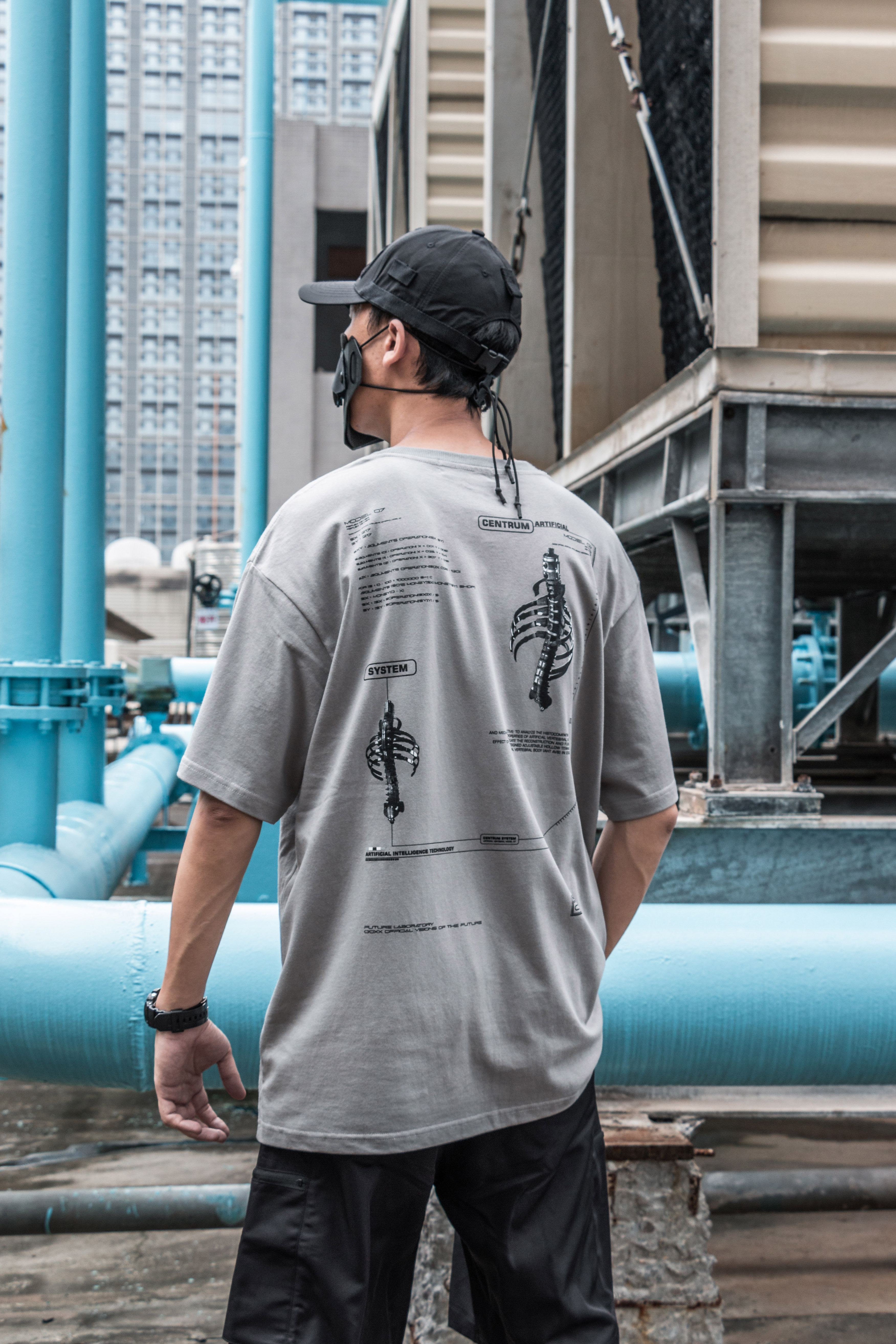 TCX23 骨骼機能印花三色短袖