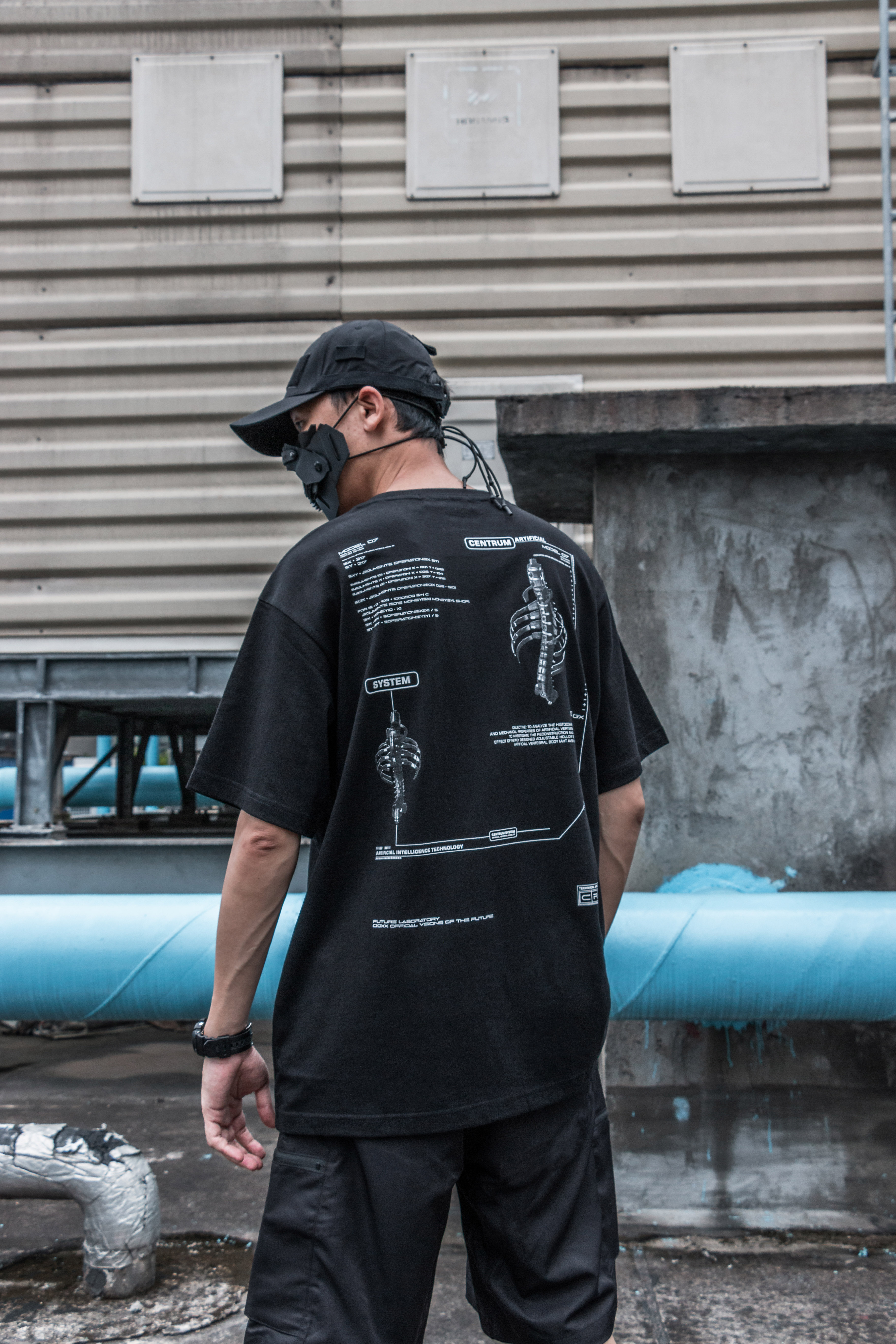 TCX23 骨骼機能印花三色短袖