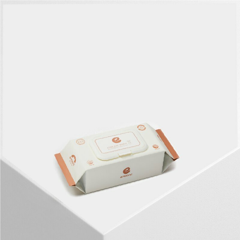 Enblanc 銀離子抗菌｜輕厚蓮花｜有蓋隨身包純水濕紙巾｜24抽