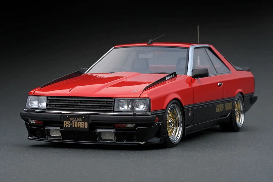1/18 IG Nissan Skyline 2000 RS-Turbo (R30) Red/Black (IG2348)