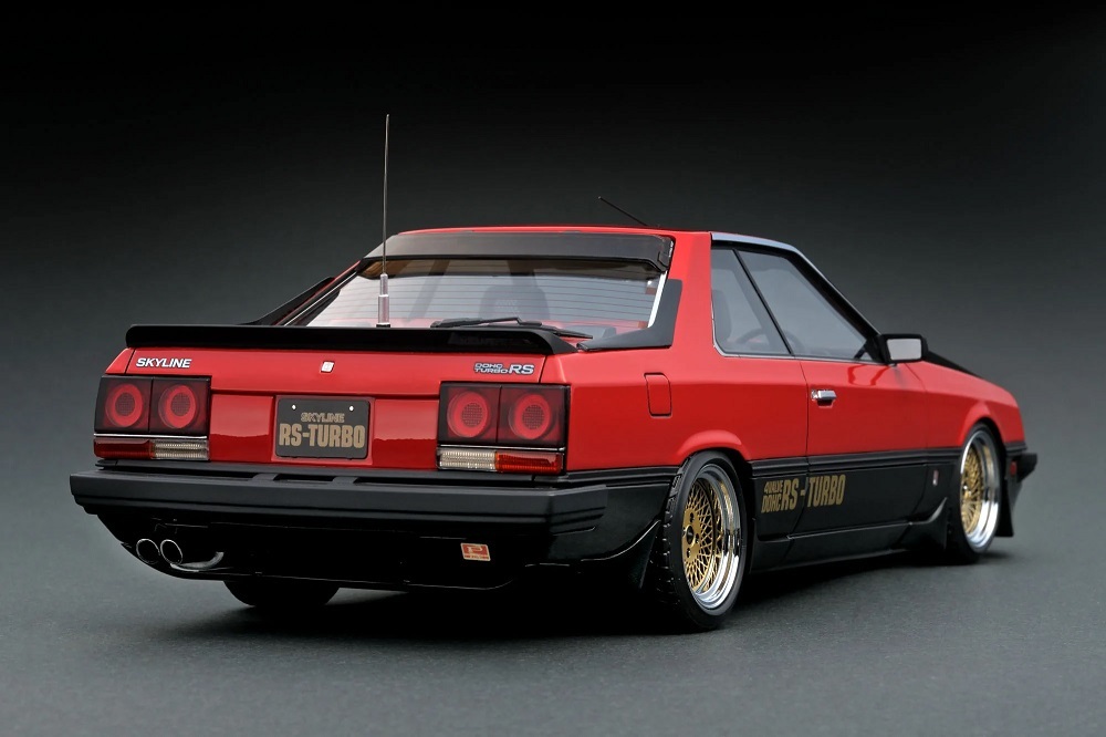 1/18 IG Nissan Skyline 2000 RS-Turbo (R30) Red/Black (IG2348)