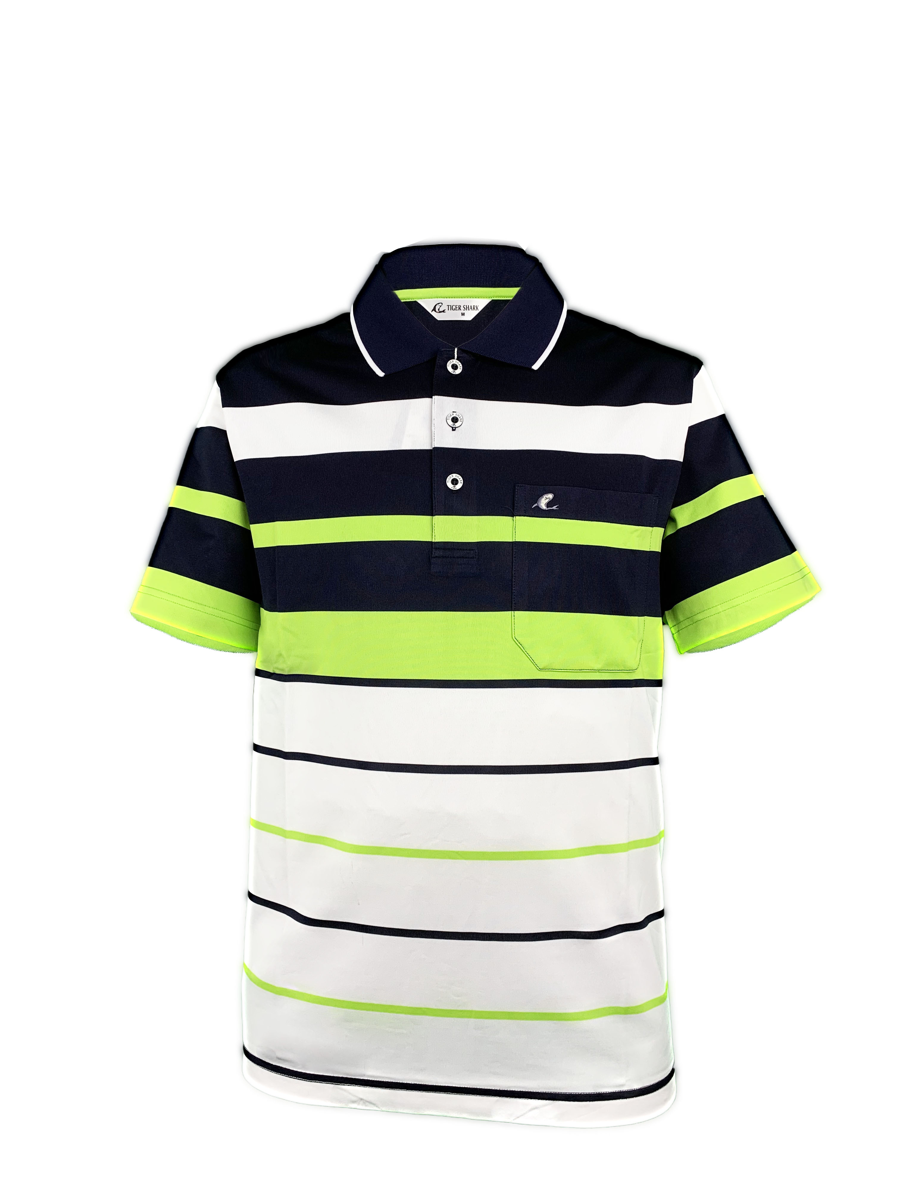 彈力排汗條紋POLO衫