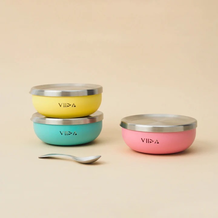 【台灣VIIDA】Soufflé 抗菌不鏽鋼兒童匙 單入組(無雷雕)