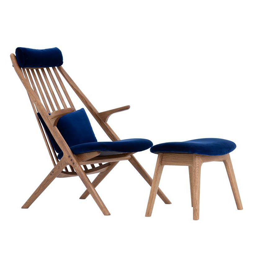 【JAP日式】日式橡木休閒椅+腳凳(可單買)