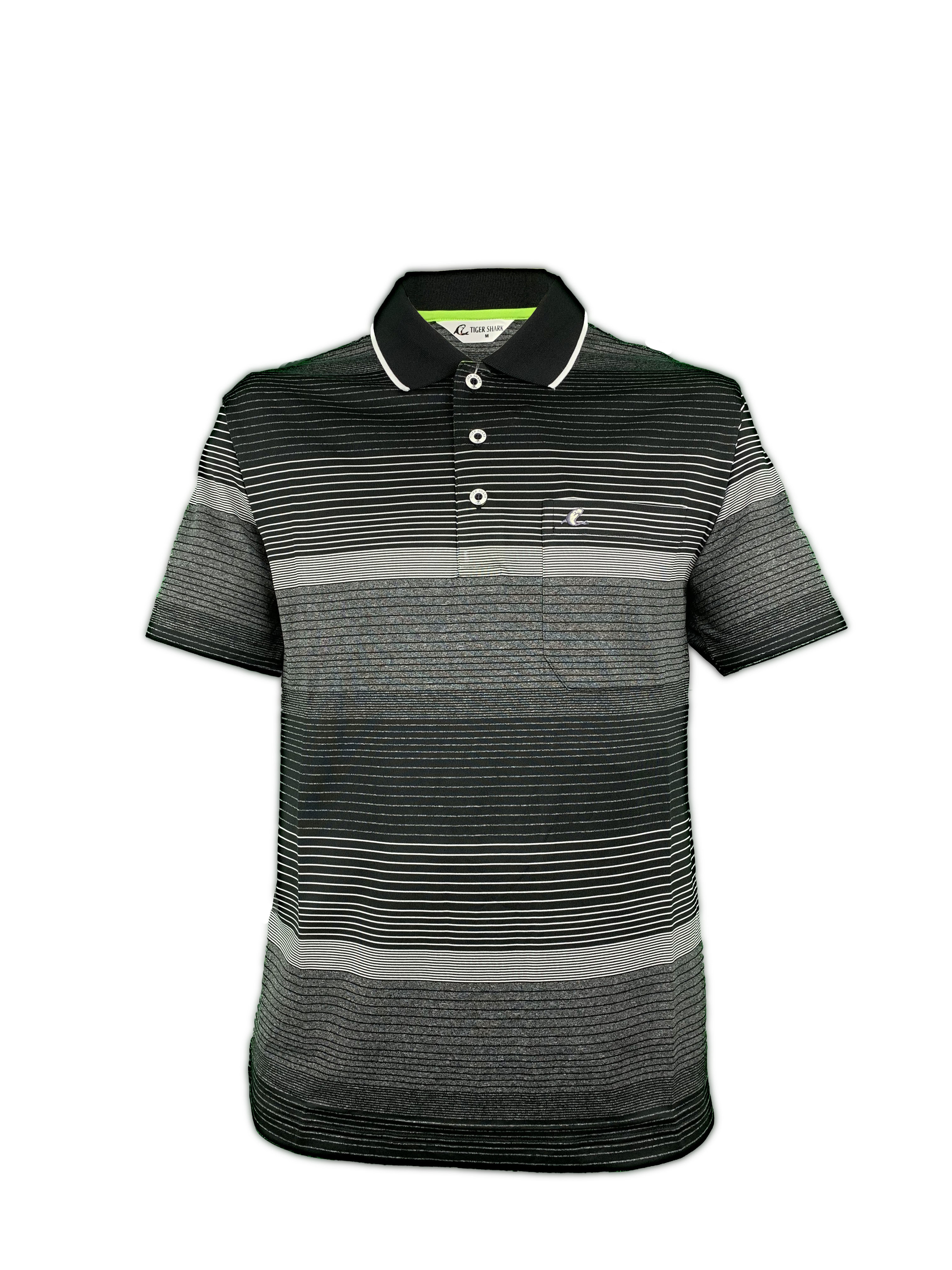 彈力排汗條紋POLO衫