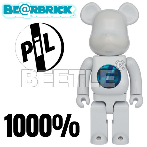 BEETLE BE@RBRICK PIL 藥丸PUBLIC IMAGE LTD 庫柏力克熊白色1000%