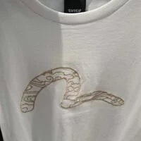 [S] EVISU BIG LOGO TEE SHIRT,WHITE, EU2UTS714-WHITE (SEV77)
