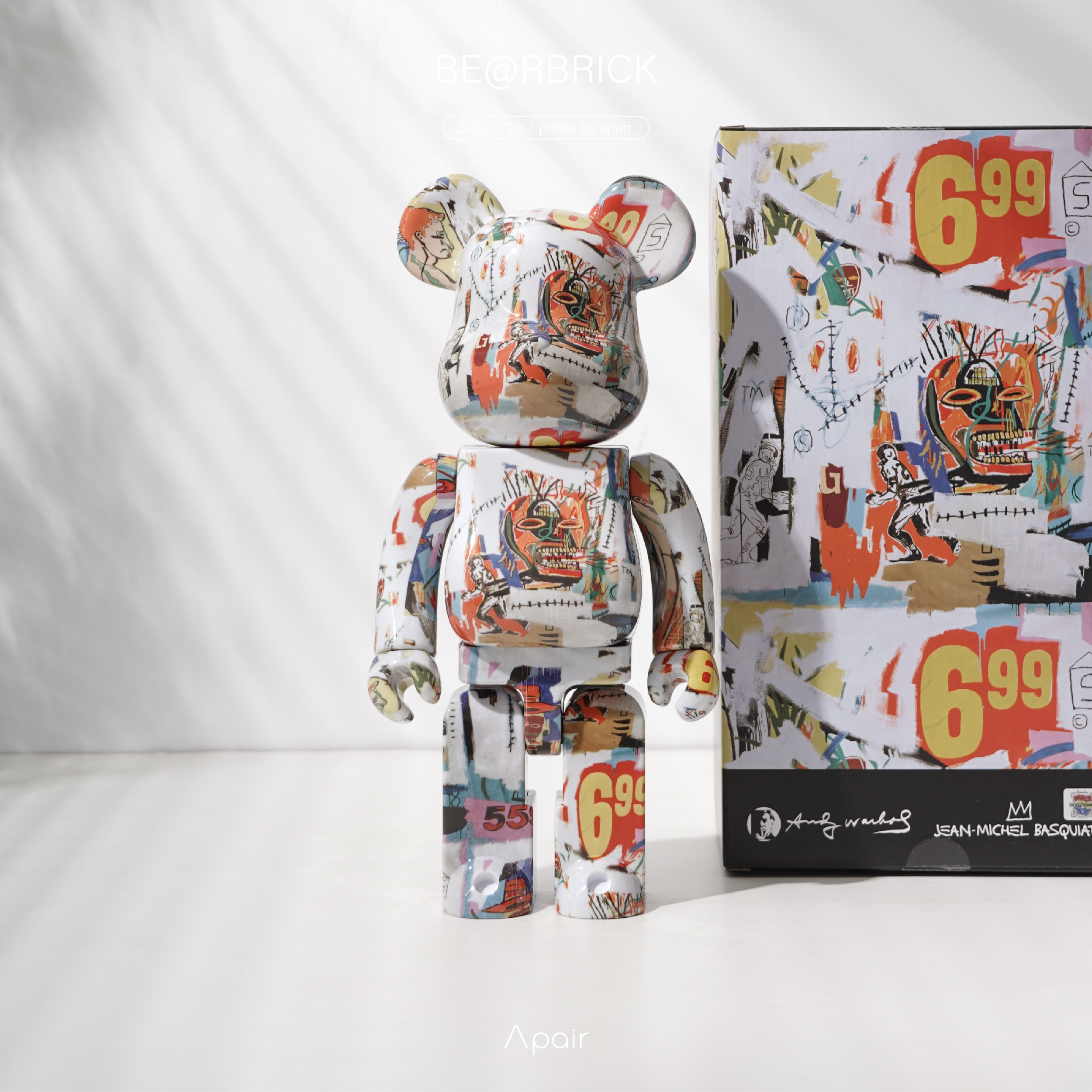 APAIR】現貨BE@RBRICK Andy Warhol × JEAN-MICHEL BASQUIAT