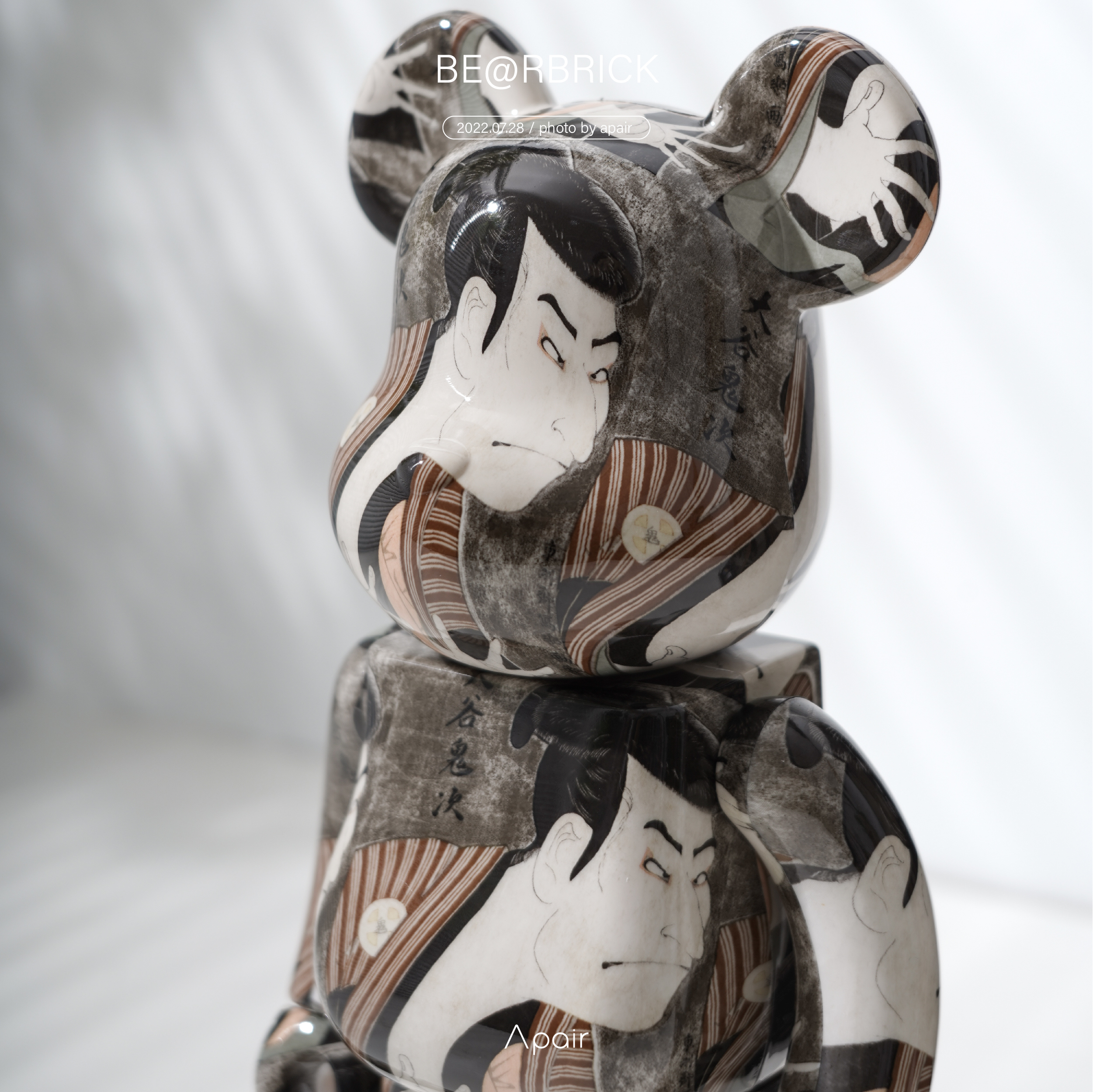 【美品】大迫力　鬼瓦 APAIR】預購Be@rbrick 庫柏力克熊三代目大谷鬼次400%+100%