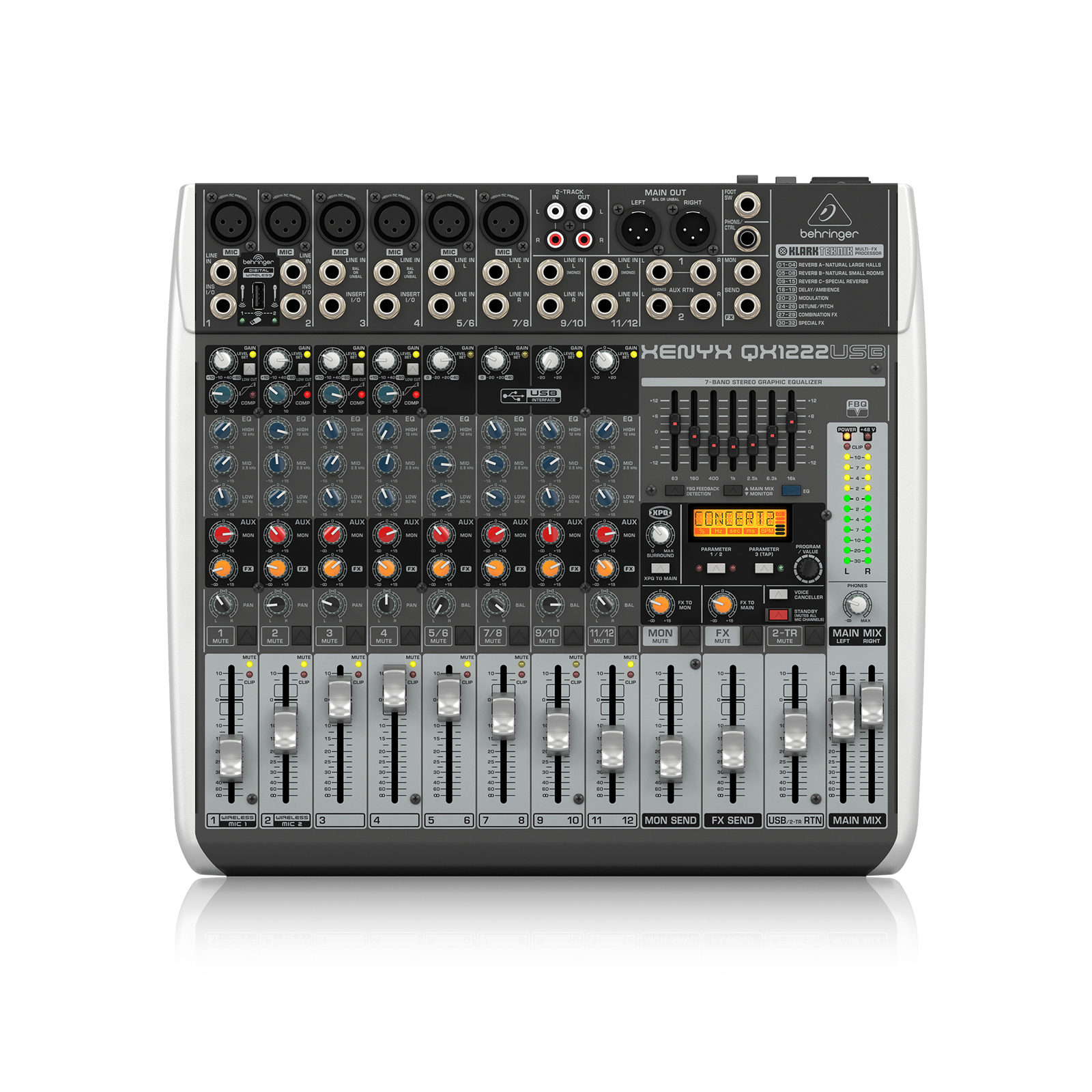 BEHRINGER XENYX QX1222USB  USB 混音器