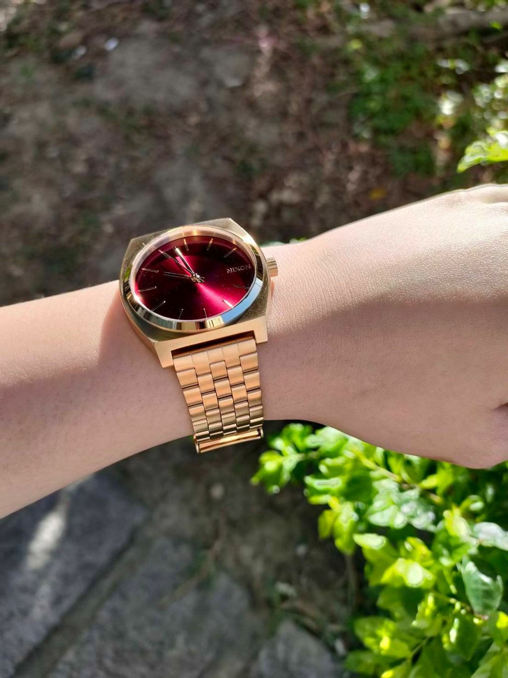 萬年鐘錶 - NIXON 尼克森  衝浪錶  Time Teller   小金紅手錶  男錶 女錶  禮物首選  A045-5098 錶徑37MM