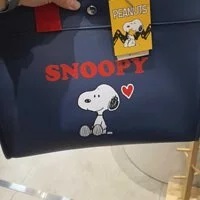 [S] LE.JUNEV LARGE BLOOD BAG SNOOPY,NAVY/RED, SLJV32 (SLJV32)