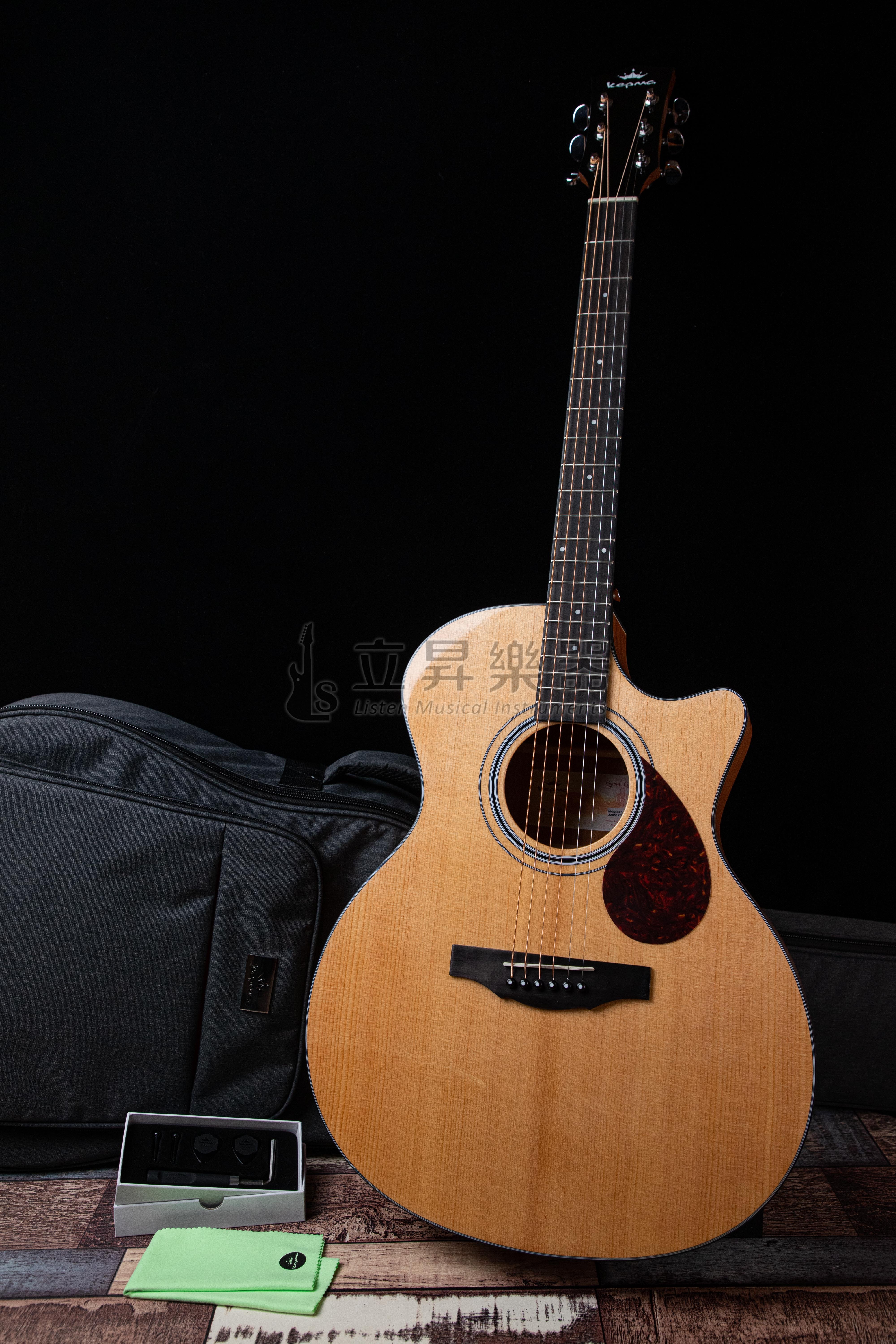 卡馬吉他 Kepma F0-GA 41吋 雲杉面板/桃花心木側背板 面單板 民謠吉他