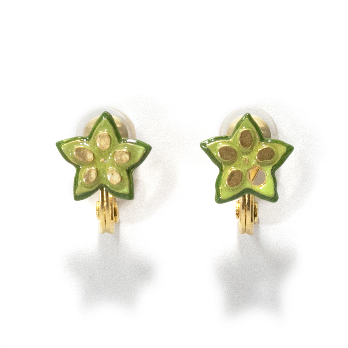Palnart Poc 星形秋葵耳夾耳環