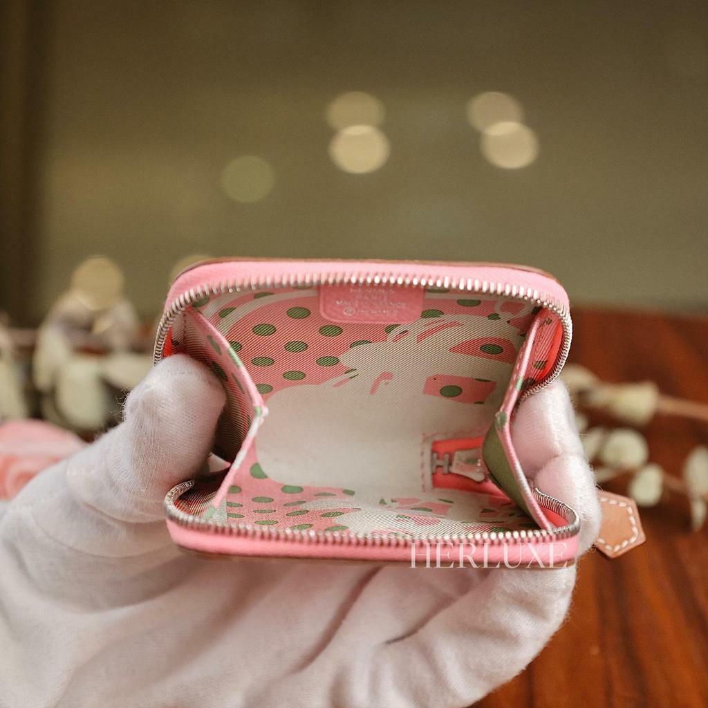 Silkin change purse 1Q rose confetti epsom