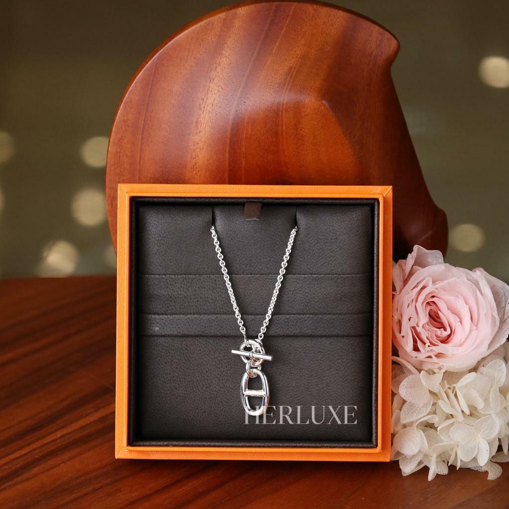 H chaine d'ancre pendant 925 40cm 豬鼻純銀頸鏈