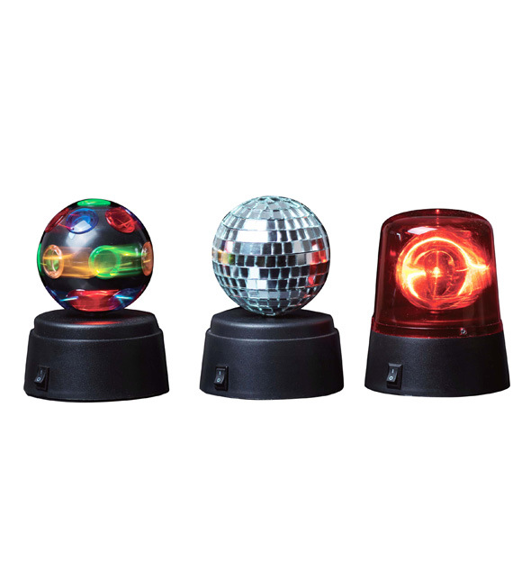 派對 POPO 迪斯可球與旋轉警示燈三入組 / 單售