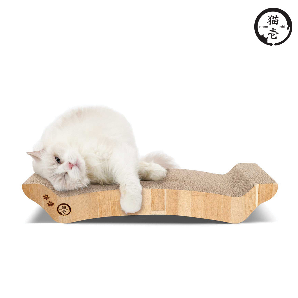 貓壹 抓抓床 雙面木紋L號版