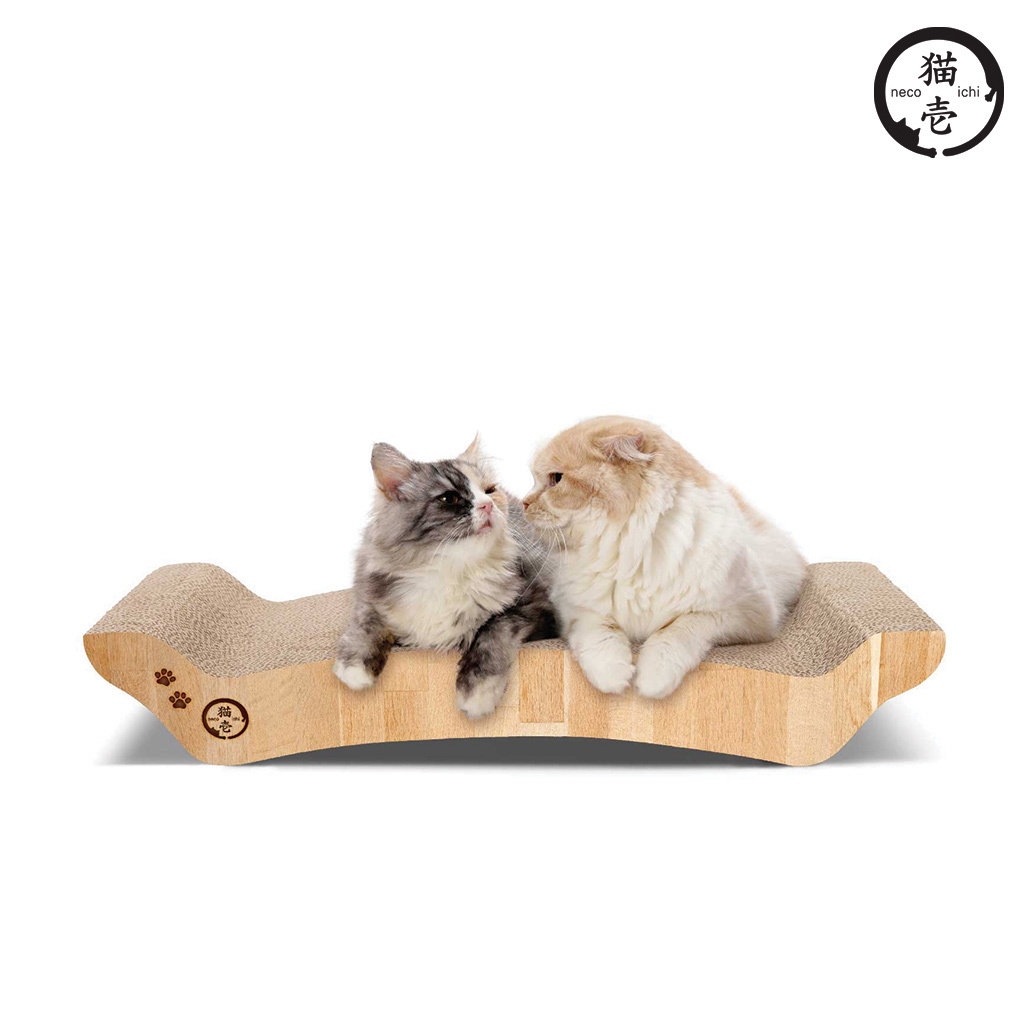 貓壹 抓抓床 雙面木紋L號版