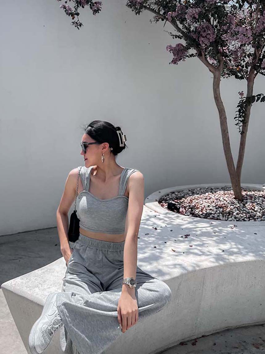 素色馬甲背心(附可拆式胸墊)*3色