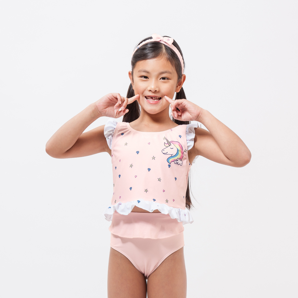 MAR-21062WJ 小女兩件式泳裝 - 獨角獸
