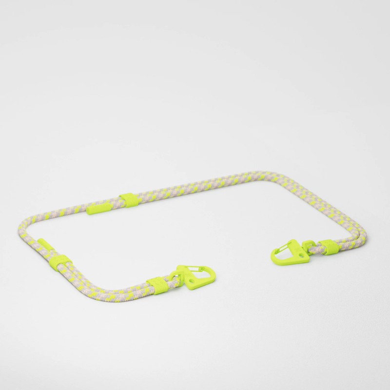 XOUXOU｜手機背繩-編織螢光綠