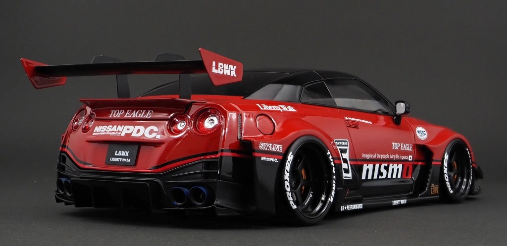1/18 IG LB-WORKS Nissan GT-R R35 type 2 Red/Black #5 (IG2723)