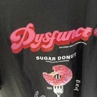 [S] DYSFUNCT DONUT SHORT SLEEVE T-SHIRT,BLACK, T-DONUT B [FINAL SALE] (SDY33)