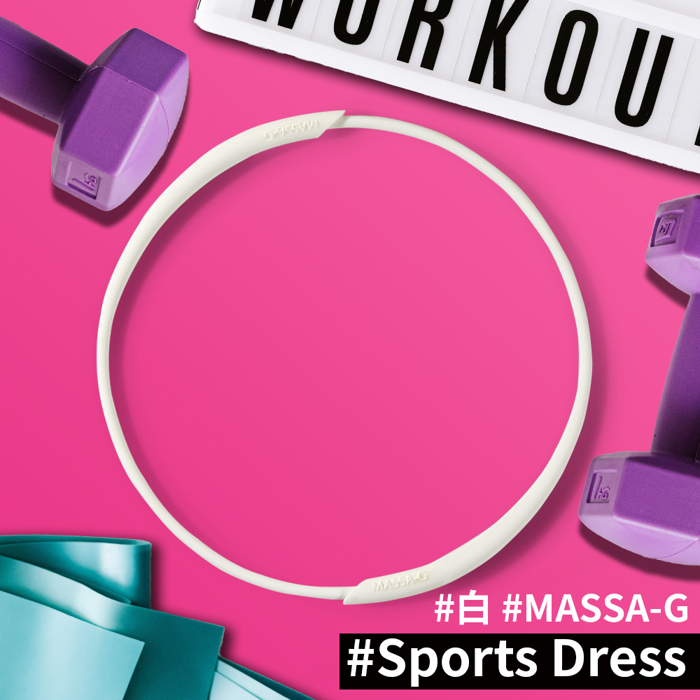 MASSA-G 炫彩動感礦物矽膠鍺鈦項圈