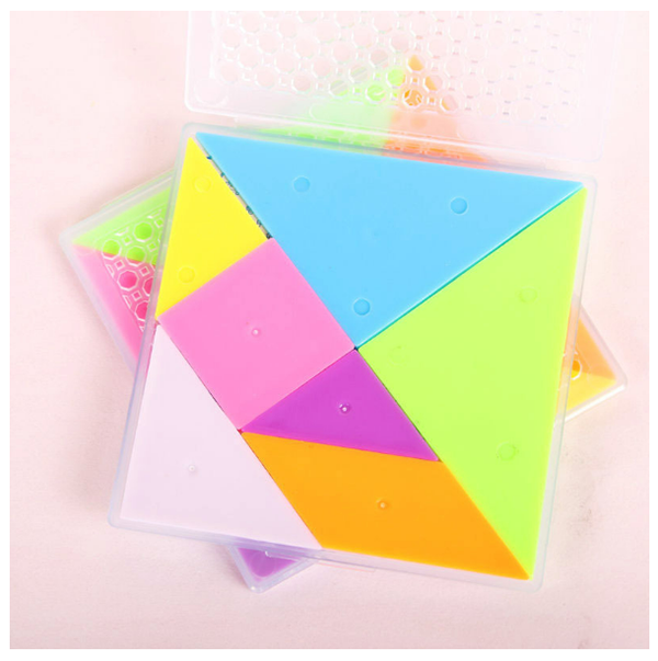 七巧板拼圖板10CM D1021