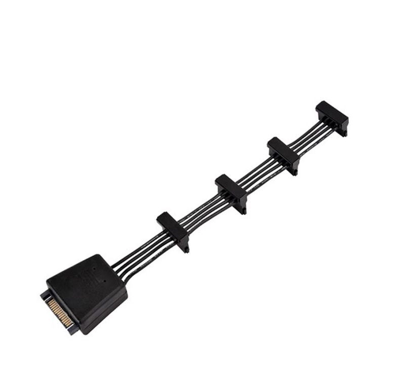 米特3C數位–SilverStone 銀欣 CP06 SATA電源線/1轉2/SST-CP06-E2/1轉4/SST-CP06-E4