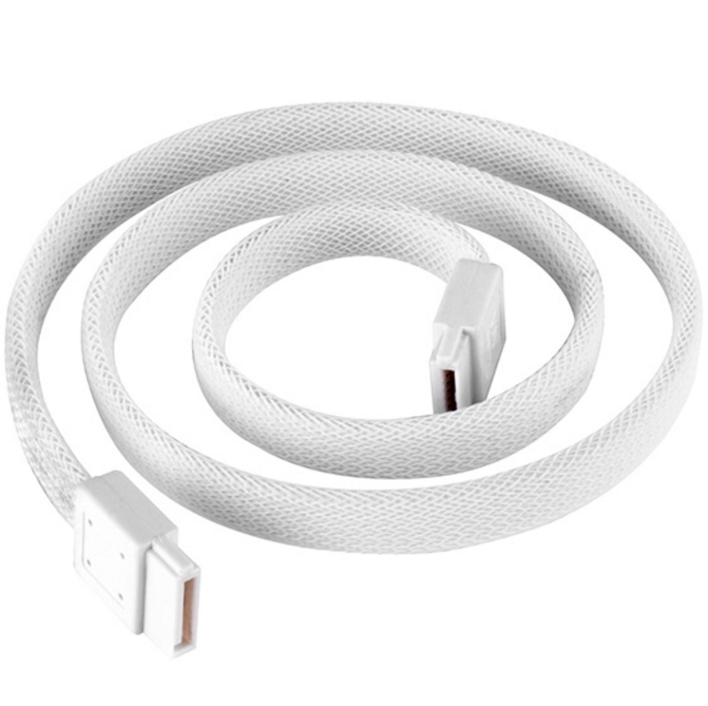 米特3C數位–SilverStone 銀欣 CP07 180度防脫落SATA 6Gb/s資料傳輸線/白色SST-CP07W