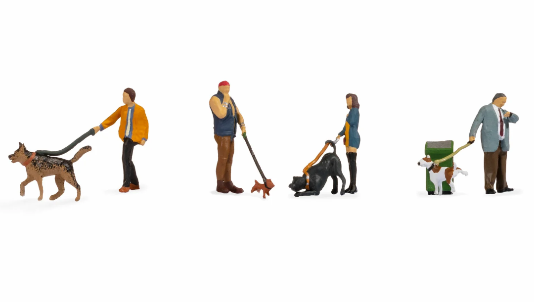 Noch 15471 HO scale People with Dogs